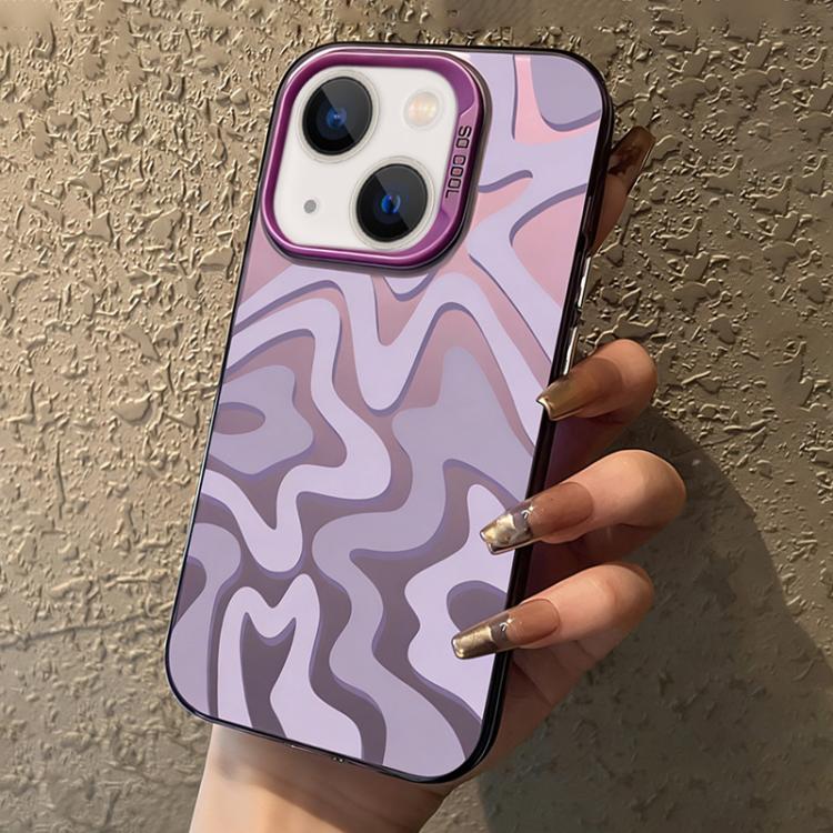 Wavy Stripes Pattern Frosted IMD 2-in-1 PC Phone Case, For iPhone 15 Pro Max, For iPhone 15 Pro, For iPhone 15 Plus, For iPhone 15, For iPhone 14 Plus, For iPhone 14, For iPhone 14 Pro, For iPhone 14 Pro Max, For iPhone SE 2022 / SE 2020 / 7 / 8