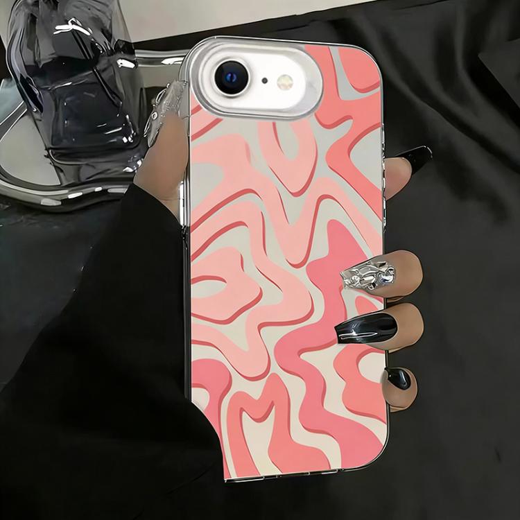 Wavy Stripes Pattern Frosted IMD 2-in-1 PC Phone Case, For iPhone 15 Pro Max, For iPhone 15 Pro, For iPhone 15 Plus, For iPhone 15, For iPhone 14 Plus, For iPhone 14, For iPhone 14 Pro, For iPhone 14 Pro Max, For iPhone SE 2022 / SE 2020 / 7 / 8