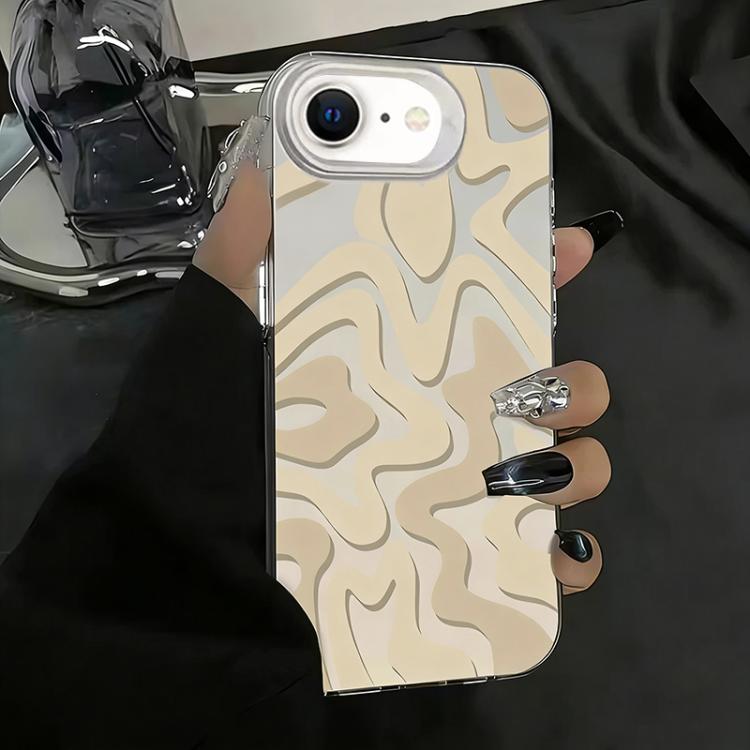 Wavy Stripes Pattern Frosted IMD 2-in-1 PC Phone Case, For iPhone 15 Pro Max, For iPhone 15 Pro, For iPhone 15 Plus, For iPhone 15, For iPhone 14 Plus, For iPhone 14, For iPhone 14 Pro, For iPhone 14 Pro Max, For iPhone SE 2022 / SE 2020 / 7 / 8