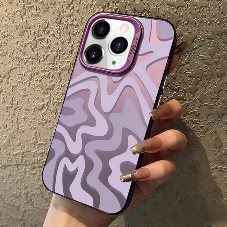 Wavy Stripes Pattern Frosted IMD 2-in-1 PC Phone Case, For iPhone 13 Pro Max, For iPhone 13 Pro, For iPhone 13, For iPhone 13 mini, For iPhone 12, For iPhone 12 Pro Max, For iPhone 12 Pro, For iPhone 12 mini, For iPhone 11 Pro Max