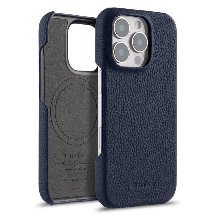 melkco Litchi Texture Magnetic Half Coverage Genuine Leather Phone Case, For iPhone 16 Pro, For iPhone 16, For iPhone 15 Pro Max, For iPhone 15 Pro, For iPhone 15, For iPhone 14