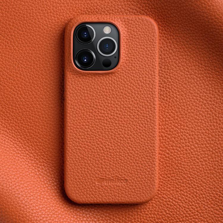 melkco Litchi Texture Magnetic Half Coverage Genuine Leather Phone Case, For iPhone 16 Pro, For iPhone 16, For iPhone 15 Pro Max, For iPhone 15 Pro, For iPhone 15, For iPhone 14