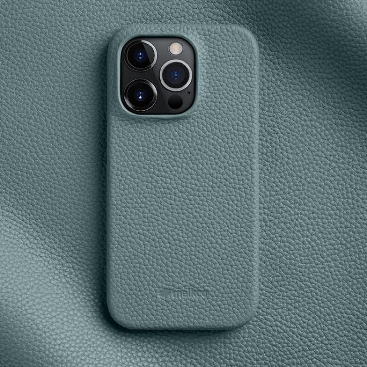 melkco Litchi Texture Magnetic Half Coverage Genuine Leather Phone Case, For iPhone 16 Pro, For iPhone 16, For iPhone 15 Pro Max, For iPhone 15 Pro, For iPhone 15, For iPhone 14