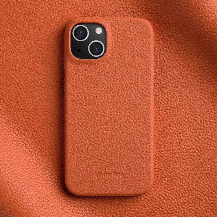 melkco Litchi Texture Magnetic Half Coverage Genuine Leather Phone Case, For iPhone 16 Pro, For iPhone 16, For iPhone 15 Pro Max, For iPhone 15 Pro, For iPhone 15, For iPhone 14