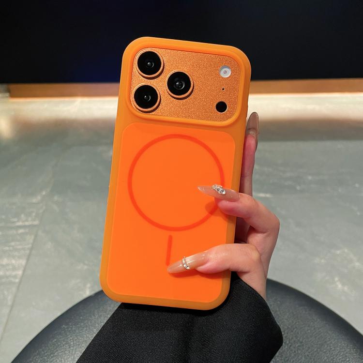 Ice Cream Skin Feel Liquid Silicone Fine Circle Magnetic Phone Case, For iPhone 17 Pro Max, For iPhone 17 Pro, For iPhone 17, For iPhone 16 Pro Max, For iPhone 16 Pro