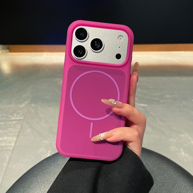 Ice Cream Skin Feel Liquid Silicone Fine Circle Magnetic Phone Case, For iPhone 17 Pro Max, For iPhone 17 Pro, For iPhone 17, For iPhone 16 Pro Max, For iPhone 16 Pro