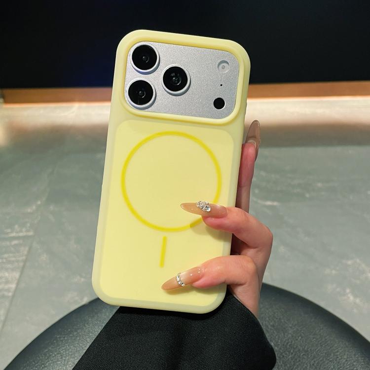 Ice Cream Skin Feel Liquid Silicone Fine Circle Magnetic Phone Case, For iPhone 17 Pro Max, For iPhone 17 Pro, For iPhone 17, For iPhone 16 Pro Max, For iPhone 16 Pro