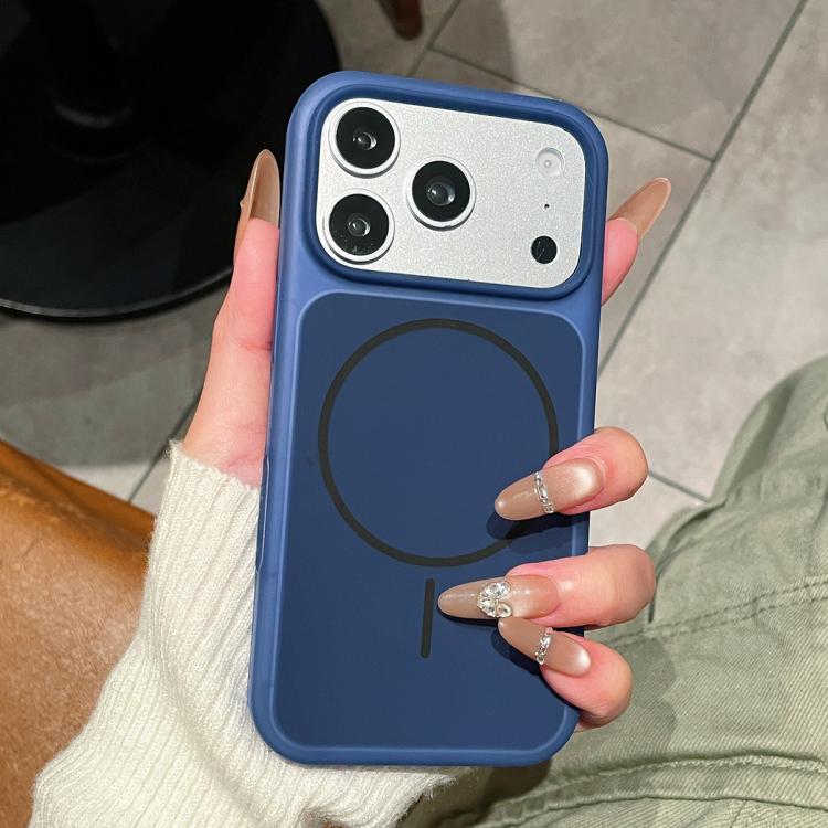 Ice Cream Skin Feel Liquid Silicone Fine Circle Magnetic Phone Case, For iPhone 17 Pro Max, For iPhone 17 Pro, For iPhone 17, For iPhone 16 Pro Max, For iPhone 16 Pro