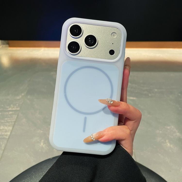Ice Cream Skin Feel Liquid Silicone Fine Circle Magnetic Phone Case, For iPhone 17 Pro Max, For iPhone 17 Pro, For iPhone 17, For iPhone 16 Pro Max, For iPhone 16 Pro
