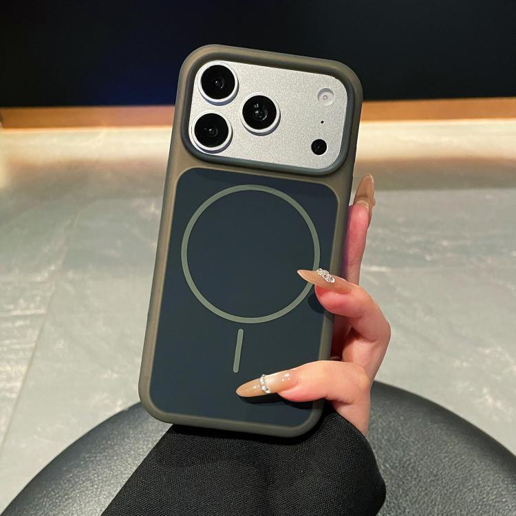 Ice Cream Skin Feel Liquid Silicone Fine Circle Magnetic Phone Case, For iPhone 17 Pro Max, For iPhone 17 Pro, For iPhone 17, For iPhone 16 Pro Max, For iPhone 16 Pro