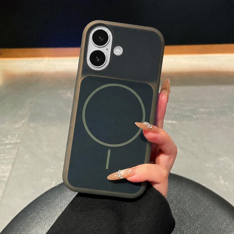 Ice Cream Skin Feel Liquid Silicone Fine Circle Magnetic Phone Case, For iPhone 17 Pro Max, For iPhone 17 Pro, For iPhone 17, For iPhone 16 Pro Max, For iPhone 16 Pro