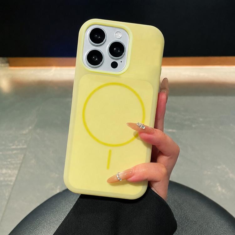 Ice Cream Skin Feel Liquid Silicone Fine Circle Magnetic Phone Case, For iPhone 17 Pro Max, For iPhone 17 Pro, For iPhone 17, For iPhone 16 Pro Max, For iPhone 16 Pro