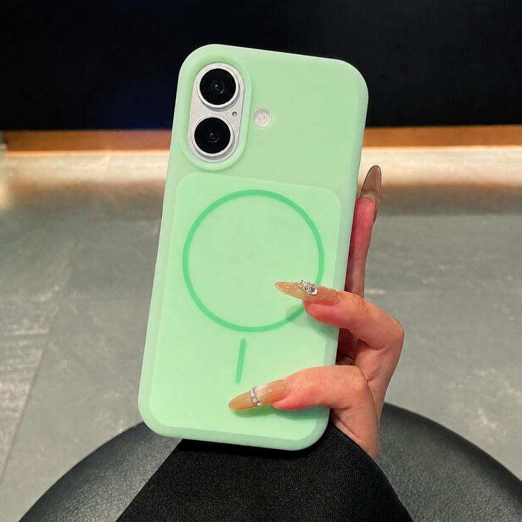 Ice Cream Skin Feel Liquid Silicone Fine Circle Magnetic Phone Case, For iPhone 16, For iPhone 15 Pro Max, For iPhone 15 Pro, For iPhone 15, For iPhone 14