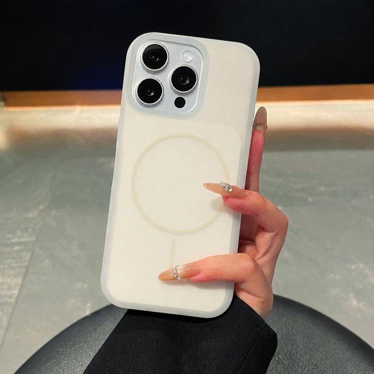 Ice Cream Skin Feel Liquid Silicone Fine Circle Magnetic Phone Case, For iPhone 14 Pro, For iPhone 14 Pro Max, For iPhone 13 Pro Max, For iPhone 13