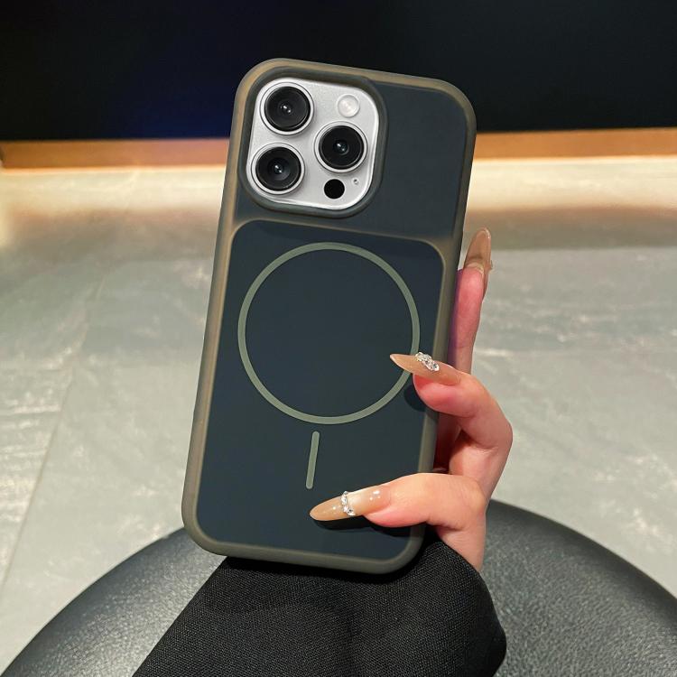 Ice Cream Skin Feel Liquid Silicone Fine Circle Magnetic Phone Case, For iPhone 14 Pro, For iPhone 14 Pro Max, For iPhone 13 Pro Max, For iPhone 13