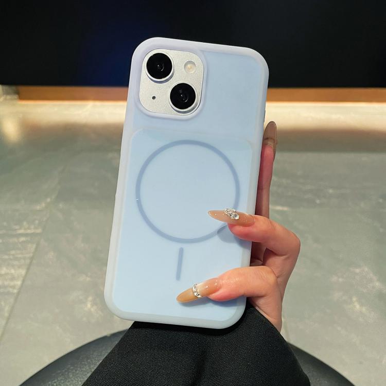Ice Cream Skin Feel Liquid Silicone Fine Circle Magnetic Phone Case, For iPhone 14 Pro, For iPhone 14 Pro Max, For iPhone 13 Pro Max, For iPhone 13