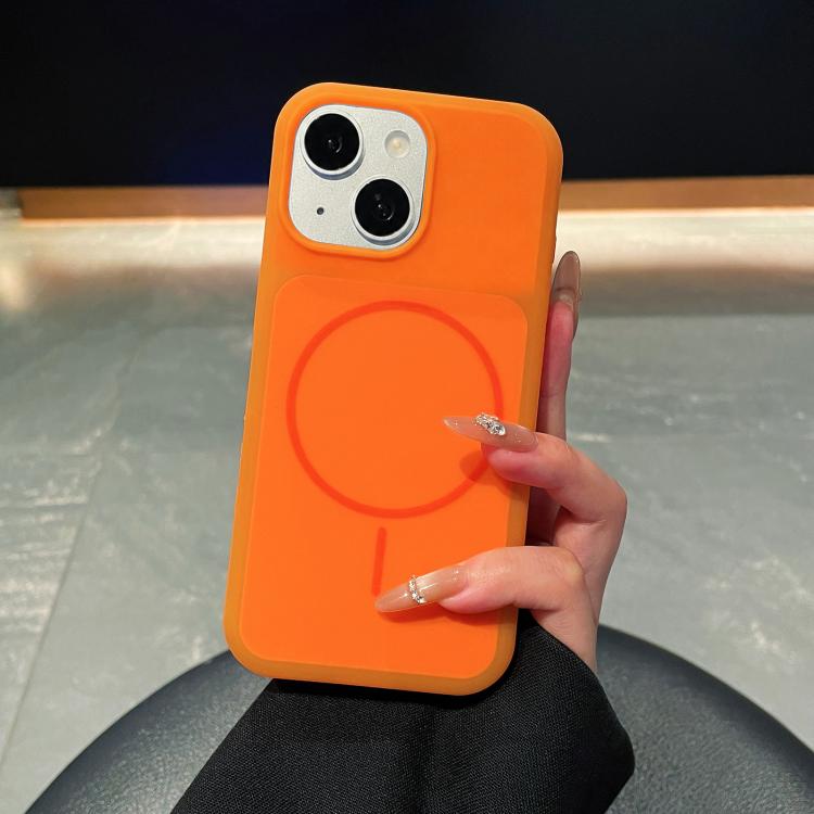 Ice Cream Skin Feel Liquid Silicone Fine Circle Magnetic Phone Case, For iPhone 14 Pro, For iPhone 14 Pro Max, For iPhone 13 Pro Max, For iPhone 13