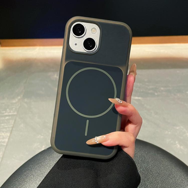 Ice Cream Skin Feel Liquid Silicone Fine Circle Magnetic Phone Case, For iPhone 14 Pro, For iPhone 14 Pro Max, For iPhone 13 Pro Max, For iPhone 13