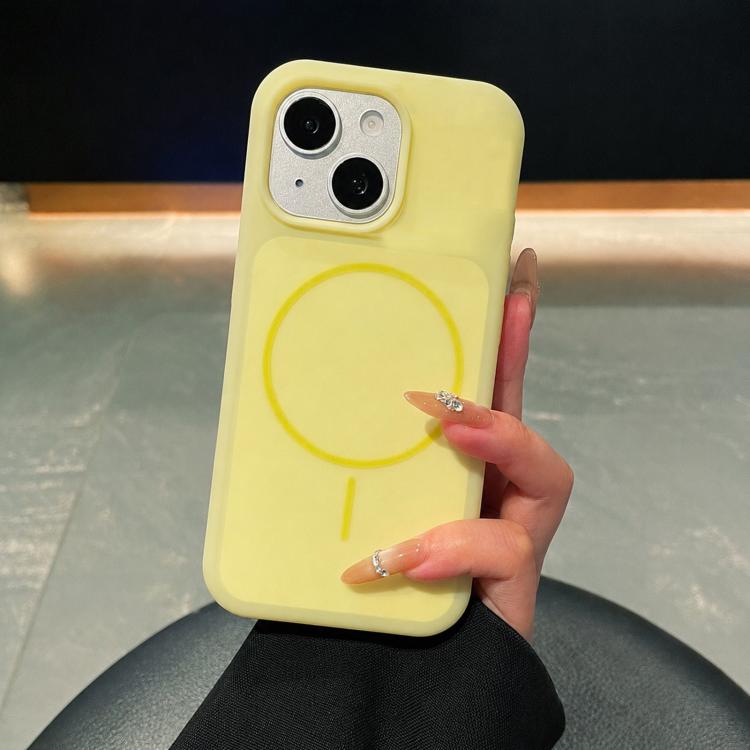 Ice Cream Skin Feel Liquid Silicone Fine Circle Magnetic Phone Case, For iPhone 14 Pro, For iPhone 14 Pro Max, For iPhone 13 Pro Max, For iPhone 13