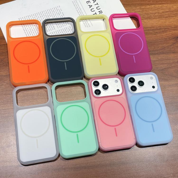 Ice Cream Skin Feel Liquid Silicone Fine Circle Magnetic Phone Case, For iPhone 16, For iPhone 15 Pro Max, For iPhone 15 Pro, For iPhone 15, For iPhone 14