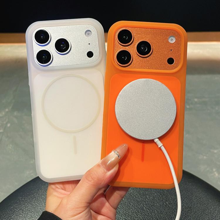 Ice Cream Skin Feel Liquid Silicone Fine Circle Magnetic Phone Case, For iPhone 16, For iPhone 15 Pro Max, For iPhone 15 Pro, For iPhone 15, For iPhone 14