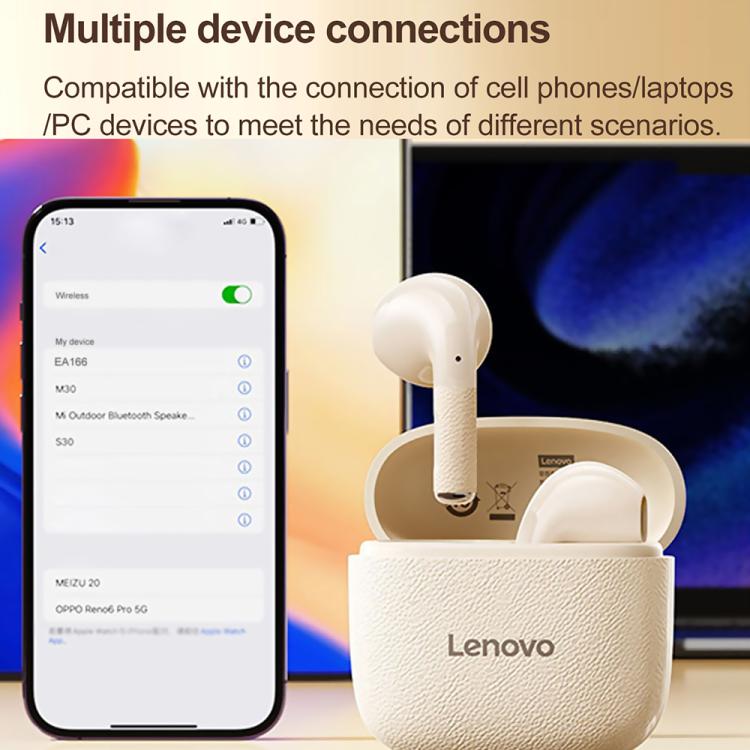 Lenovo EA166 TWS ENC Noise Reduction Semi-in-ear Wireless Bluetooth Earphone, EA166
