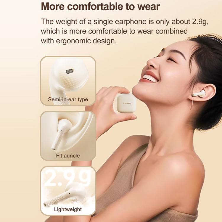 Lenovo EA166 TWS ENC Noise Reduction Semi-in-ear Wireless Bluetooth Earphone, EA166