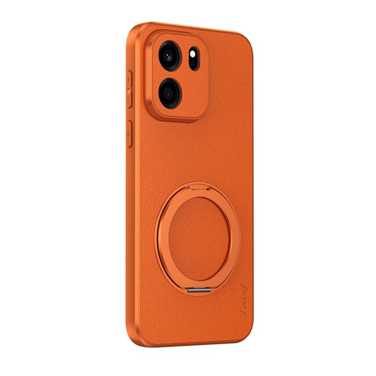Goatskin Vegan Leather Magnetic Phone Case With 360 Degree Rotating Holder, For OnePlus Turbo 6V, For OnePlus Turbo 6, For OnePlus Ace 6, For OnePlus 15, For OnePlus Ace 5