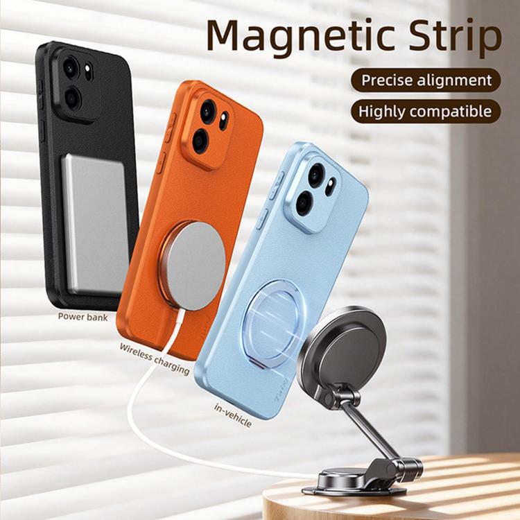 Goatskin Vegan Leather Magnetic Phone Case With 360 Degree Rotating Holder, For OnePlus Turbo 6V, For OnePlus Turbo 6, For OnePlus Ace 6, For OnePlus 15, For OnePlus Ace 5