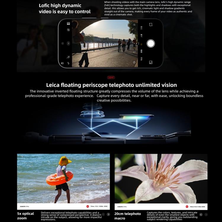 Xiaomi 17 Pro, 12GB+256GB, 3D Ultrasonic Fingerprint, 6.3 inch Xiaomi HyperOS 3 Snapdragon 8 Elite Gen 5 Octa Core, NFC, Network: 5G, 12GB+256GB