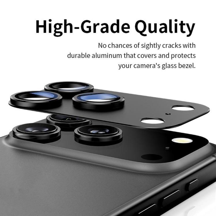 Kalebol Armor Full-Coverage Metal Lens Ring Protector Film, For iPhone 17, For iPhone 17 Pro, For iPhone Air