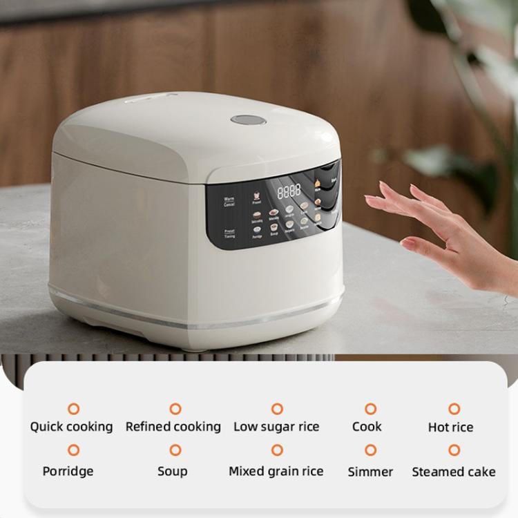 400W 2L Electric Rice Cooker with Color Screen 10 Preset Menus, 24H Smart Booking for 1-2 People, EU Plug 220V, UK Plug 220V, US Plug 110V