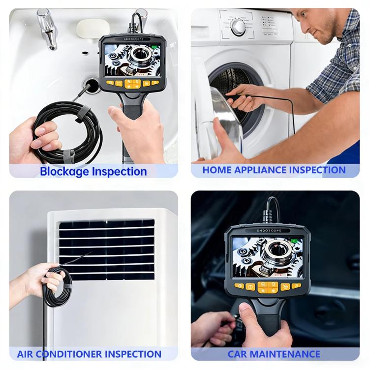 Endoscope Camera With 4.3 inch IPS HD Screen Borescope Camera HD1080P IP67 Waterproof Inspection Camera, NK008S 2m Cable Length 5.5mm Lens, NK008S 5m Cable Length 5.5mm Lens, NK008S 10m Cable Length 5.5mm Lens, NK008S 2m Cable Length 8mm Lens          ...
