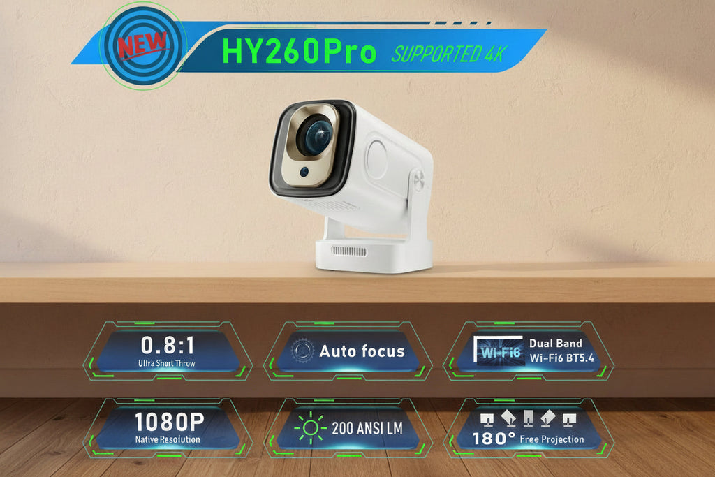 Portable Mini Projector with Autofocus