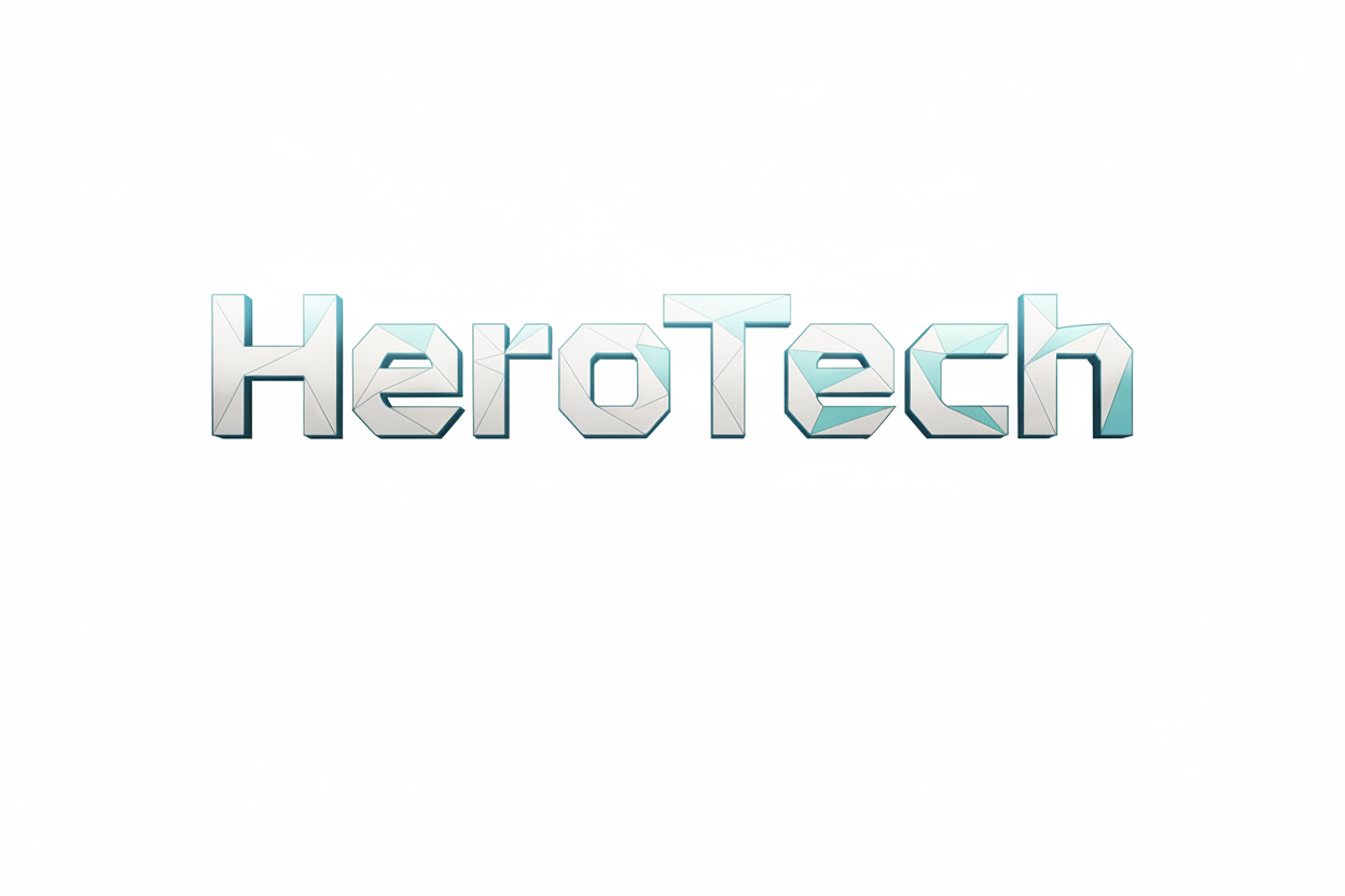 HeroTech Logo White Background